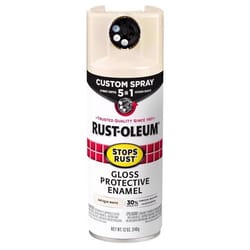 Rust-Oleum Stops Rust Indoor and Outdoor Gloss Antique White Oil Modified Alkyd Spray Paint 12 oz
