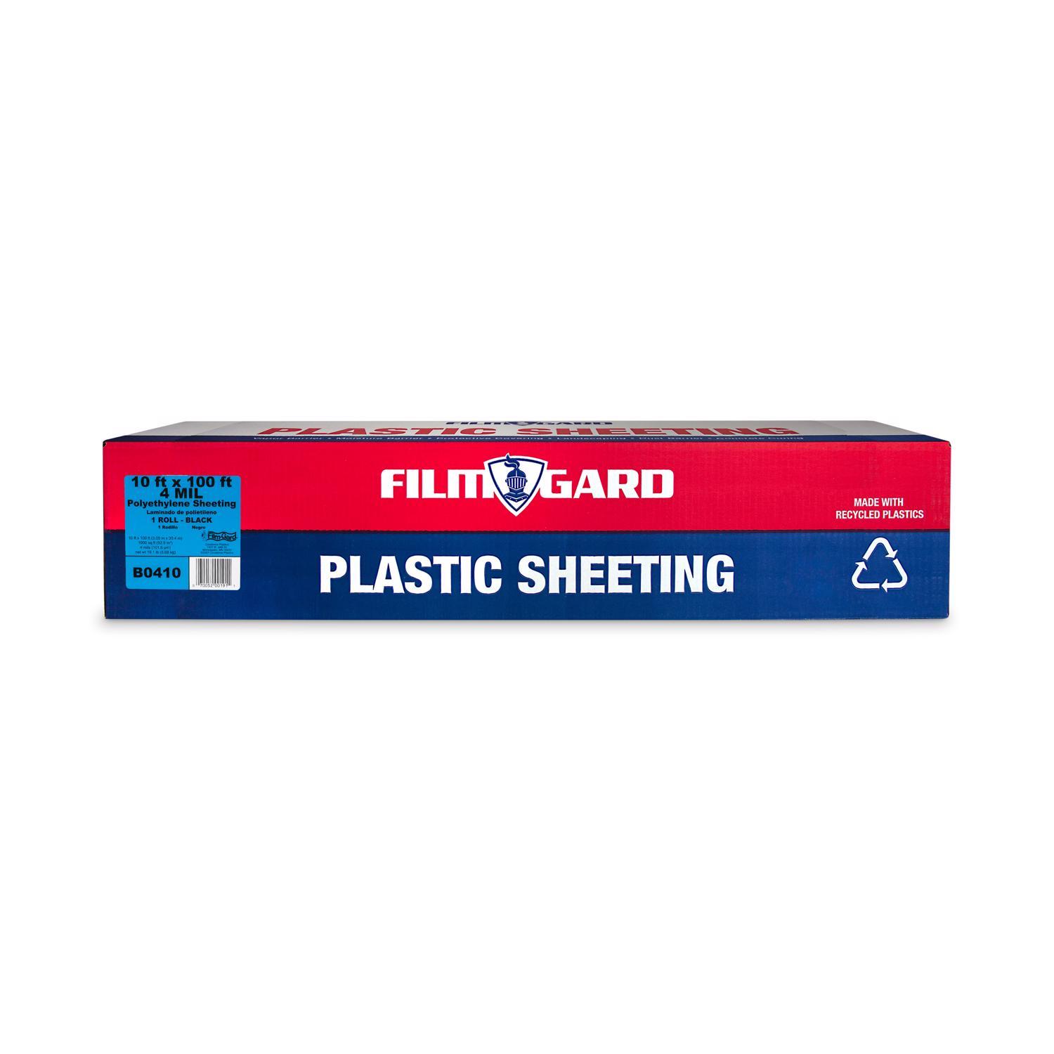 Film-Gard Plastic Sheeting 4 mil X 10 ft. W X 100 ft. L Polyethylene Black 1 pk Sansujyuku sansujyuku.com