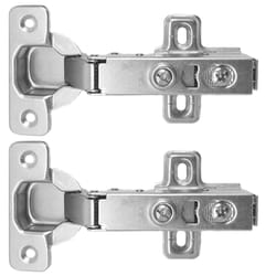 Laurey 2 in. W X 5 in. L Chrome Steel Cabinet Hinge 2 pk