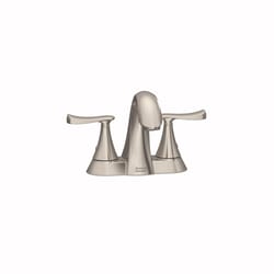 American Standard Chatfield Brushed Nickel Transitional Two-Handle Bathroom Sink Faucet 4 in.