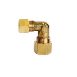 ATC 1/2 in. Compression 3/8 in. D Compression Brass 90 Degree Elbow