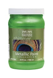 Modern Masters Shimmer Satin Green Apple Metallic Paint 1 qt