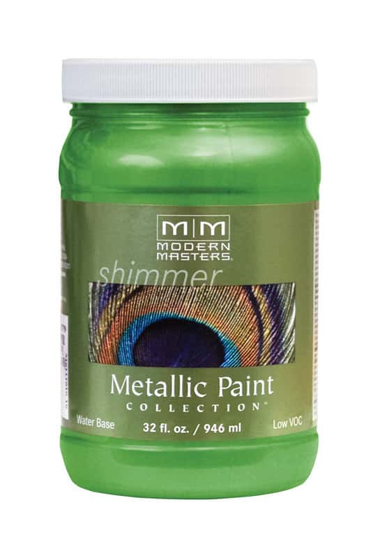 Modern Masters Shimmer Satin Green Apple Metallic Paint 1 qt - Ace Hardware