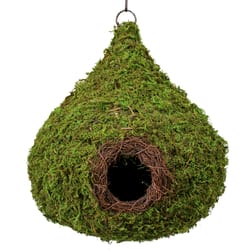 SuperMoss 10.5 in. H X 9.5 in. W X 9.5 in. L Natural Fiber Bird House