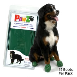 PawZ Green Dog Boots Extra Large