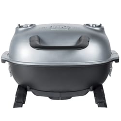 PK Grills 17 in. PKGO Charcoal Grill and Smoker Silver