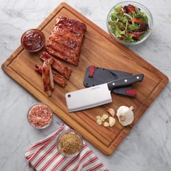 Farberware Edgekeeper 5.5 in. L Stainless Steel Cleaver 2 pc