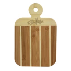 Totally Bamboo 9 in. L X 6 in. W X 0.5 in. Bamboo Serving & Cutting Board