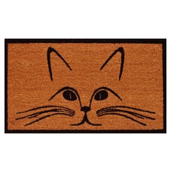 Home & More 1.42 ft. W X 2.42 ft. L Multi-color Purrfection Cat Coir Door Mat