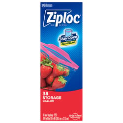 Ziploc 1 gal Clear Food Storage Bag 38 pk