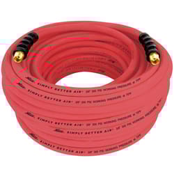 Milton 100 ft. L X 3/8 in. D Ultra Lightweight Rubber Air Hose 300 psi Red