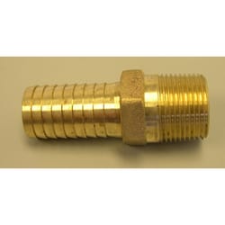Campbell 1-1/4 in. MPT 1-1/4 in. D Barb Red Red Brass Male Adapter