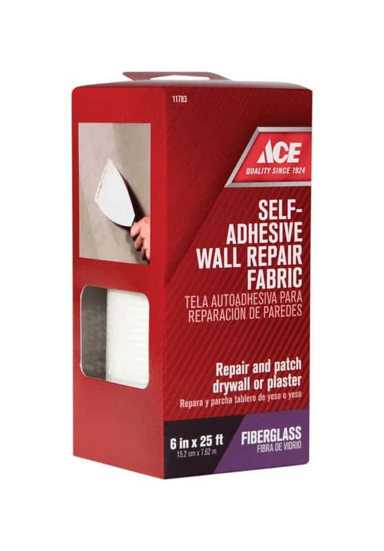 Ace 25 ft. L X 6 in. W Fiberglass White Self Adhesive Wall Repair