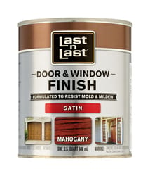 Last N Last Satin Mahogany Door & Window Finish 1 qt