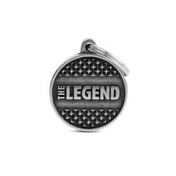 MyFamily Bronx Silver Circle The Legend Metal Dog Pet Tags Medium