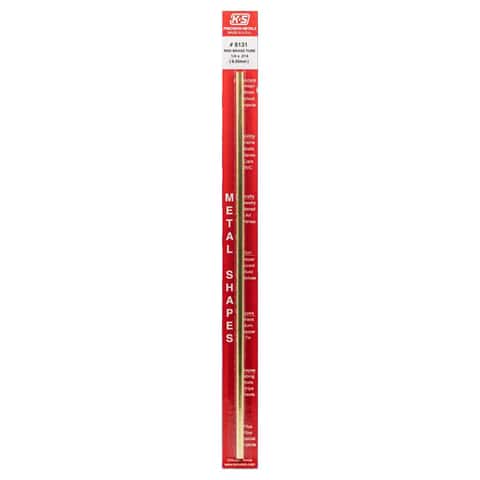 K&S 1/4 in. D X 12 in. L Round Brass Tube 1 pk - Ace Hardware