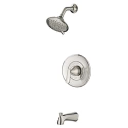 American Standard Chatfield Brushed Nickel Brass 3 settings Tub and Shower Trim Kit 1.8 gpm