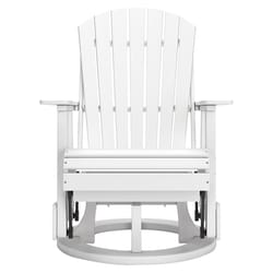 Signature Design by Ashley Hyland Wave White HDPE Frame Swivel Chair