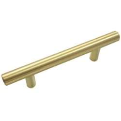 Laurey Melrose Bar Cabinet Pull 3 in. Satin Brass 1 each