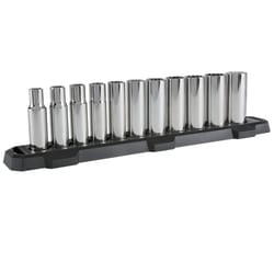 SK - Pipe Plug Standard Socket Set: 11 Pc, 3/8″ Drive, 3/16 to 3/8