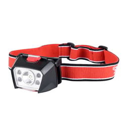 Ace 150 lm Black/Red LED Head Lamp 3.7V 900mAh Battery