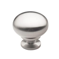 Richelieu Contemporary Round Cabinet Knob 1-1/4 in. D 1-1/4 in. Brushed Nickel 10 pk