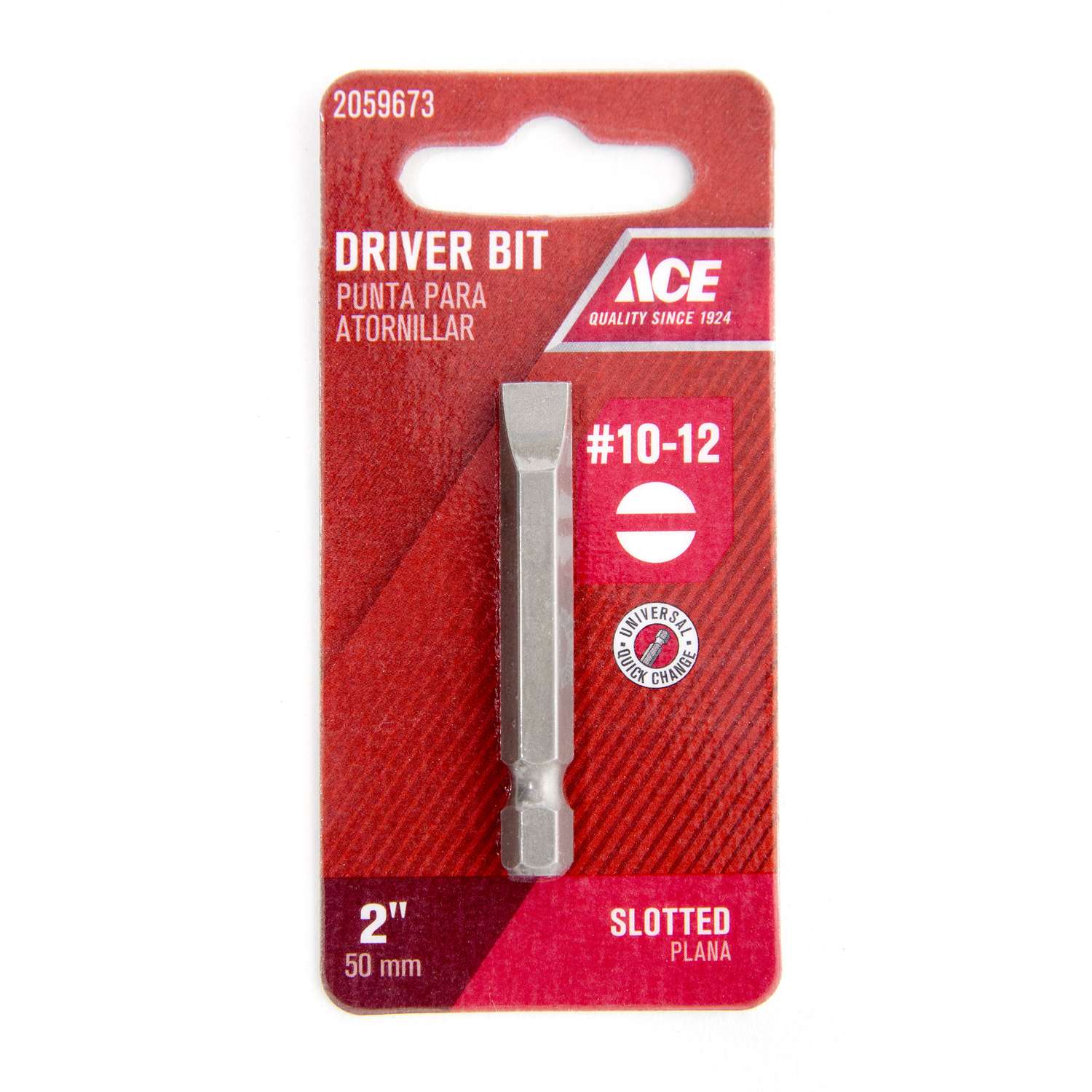Ace Slotted 1012 in. x 2 in. L Screwdriver Bit S2 Tool Steel 1 pc