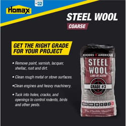 Rhodes American 3 Grade Coarse Steel Wool Pad 12 pk