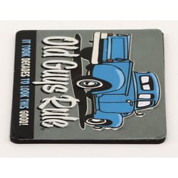 Open Road Brands Old Guys Rule .125 in. L X 3 in. W Multicolored Magnet 1 pk