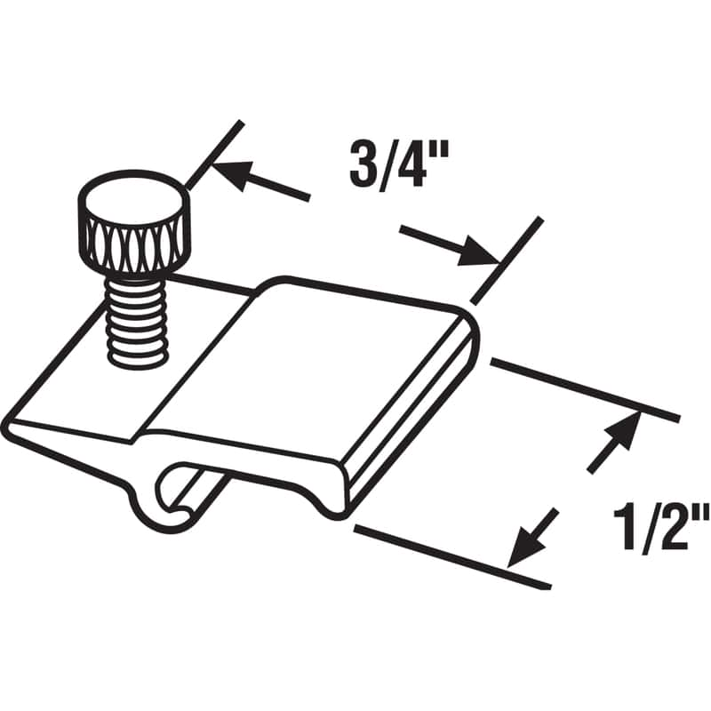 Crawford Textured Silver Spring Steel Grip Clip For 0.16 4 pk