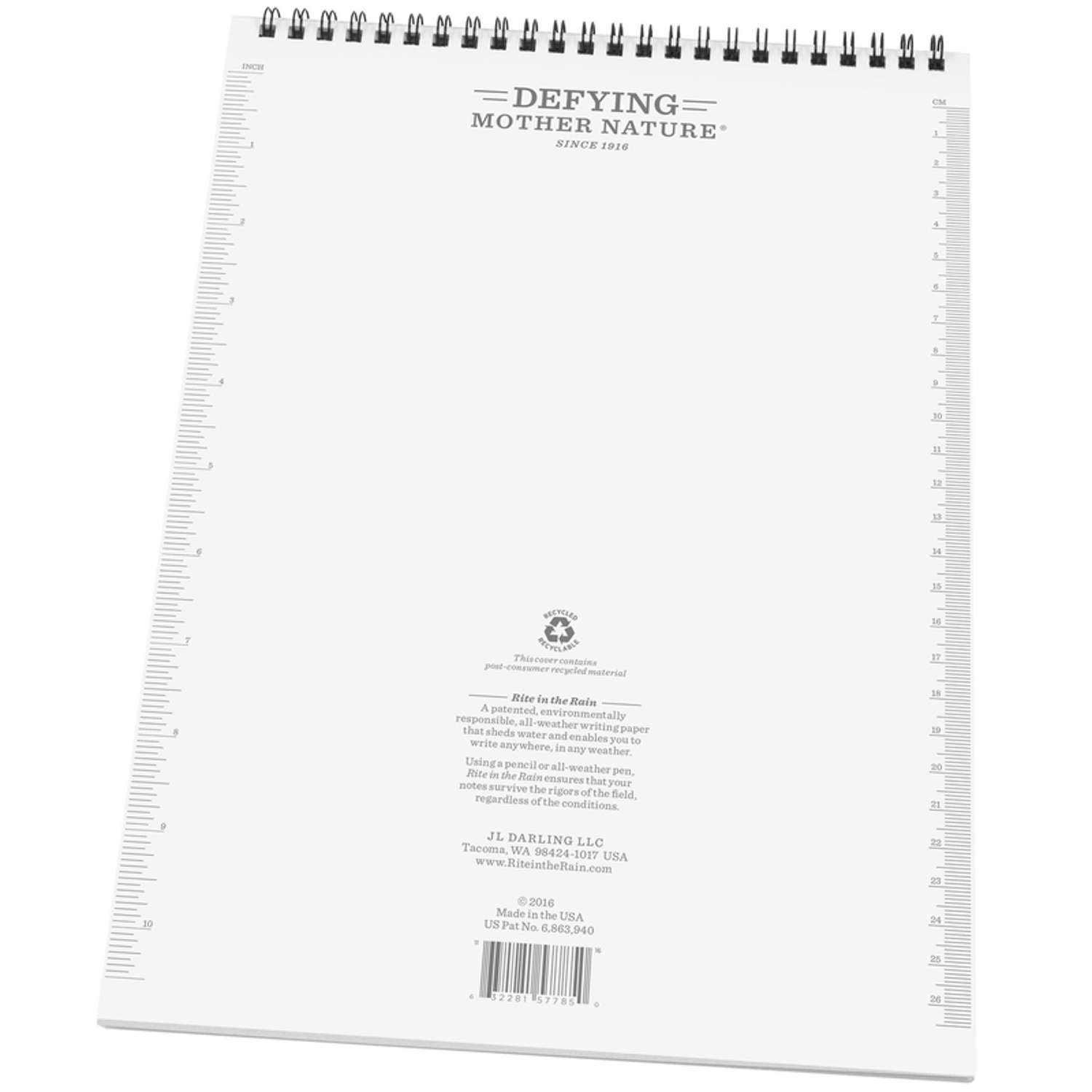 Rite in the Rain Universal Side Spiral- Black- 4 5/8 x 7 — Two Hands Paperie