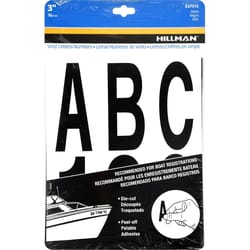 HILLMAN 3 in. Black Vinyl Self-Adhesive Letter and Number Set 0-9, A-Z 100 pc