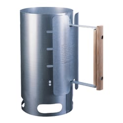 Lodge Silver Charcoal Chimney Starter 12 in. H X 6.38 in. W X 11.2 in. L 1 pc