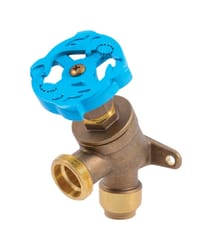 SharkBite Push to Connect 1/2 in. MHT X 3/4 in. D MHT Brass Garden Valve