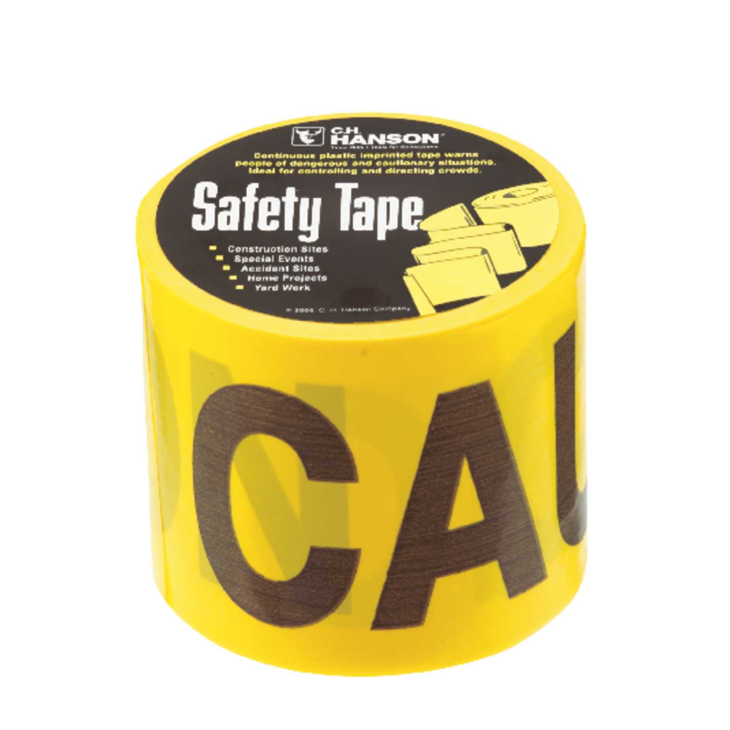 C.H. Hanson 200 ft. L x 3 in. W Plastic Caution Barricade Tape