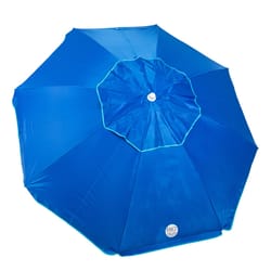 Rio 84 in. Tiltable Blue Beach Umbrella
