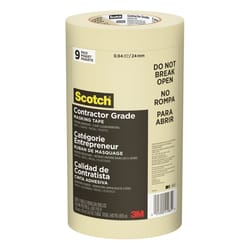 Scotch  0.94 in. W x 60.1 yd. L Tan  High Strength  Masking Tape  9 pk 