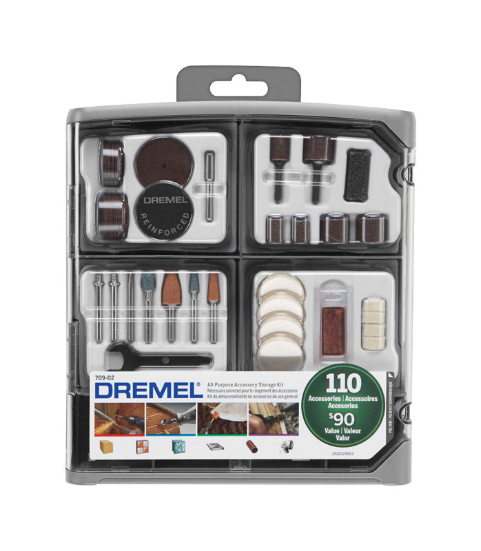 Photos - Tool Kit Dremel 9 in. Steel Accessory Kit 110 pc 709-02 