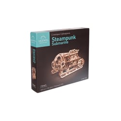 UGears Steampunk Submarine Mechanical Model Kit Brown