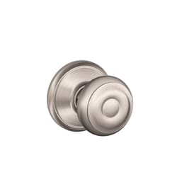 Schlage Georgian Satin Nickel Passage Door Knob 1-3/4 in.