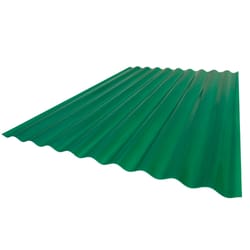 Sequentia 144 in. H X 26 in. W Super 600 Green Fiberglass Panel