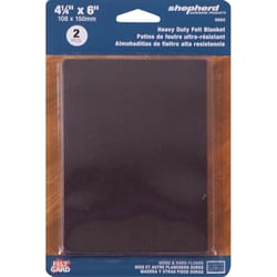 Shepherd Hardware Self-Adhesive Pad 5 mil X 4-1/4 in. W X 6 in. L Felt Brown 2 pk