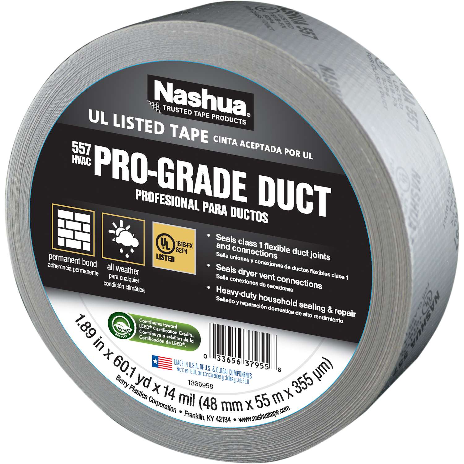 Nashua 1.89 in. W X 60.1 yd L Silver Duct Tape Ace Hardware