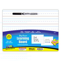 Bazic Products 9 in. H X 12 in. W None Double Sided Dry Erase Learning Board