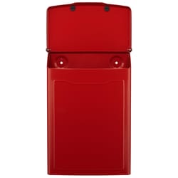 Architectural Mailboxes Marina Minimalist Galvanized Steel Wall Mount Red Mailbox