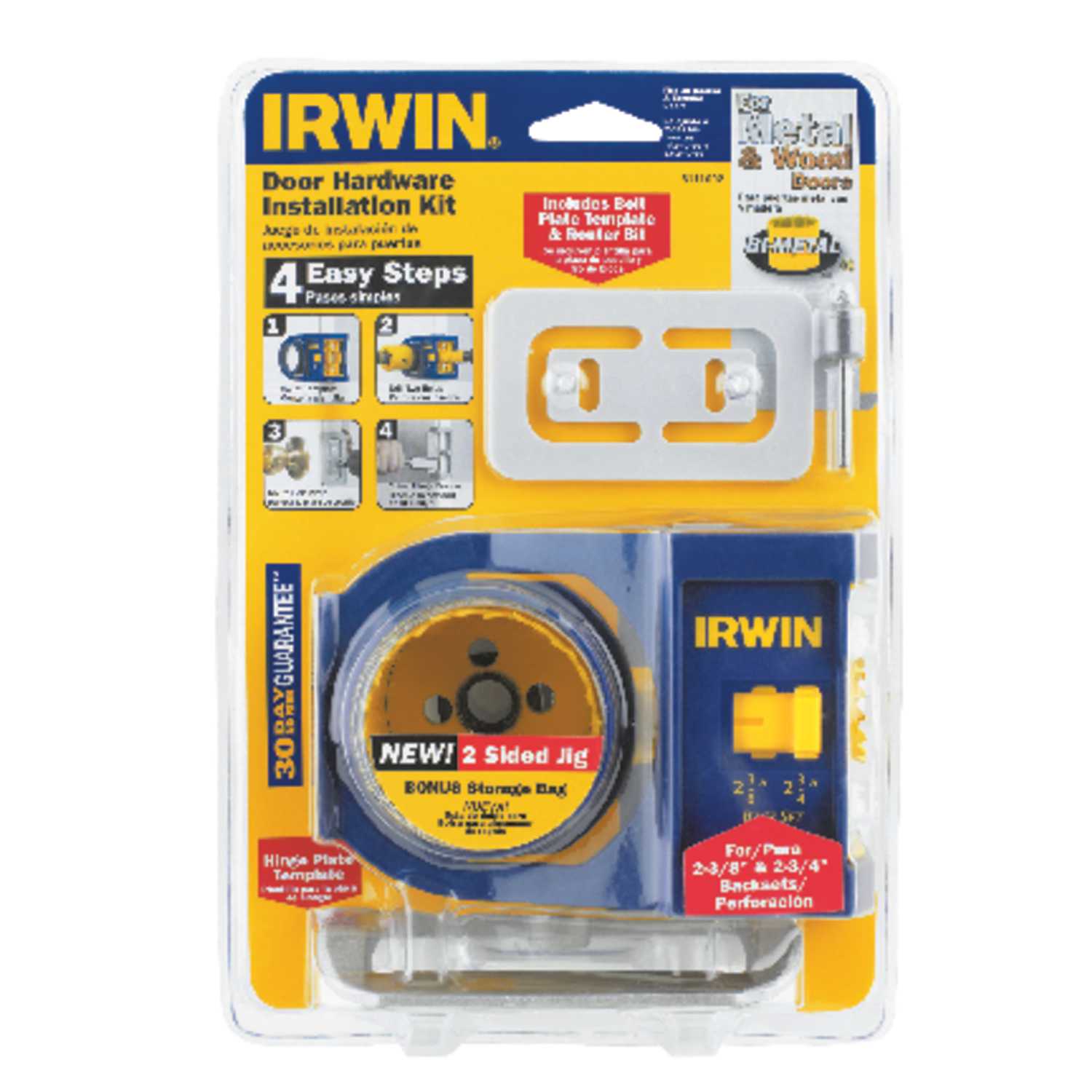 Irwin 2 3 4 In L Bi Metal Door Lock Installation Kit 1 Pc Ace