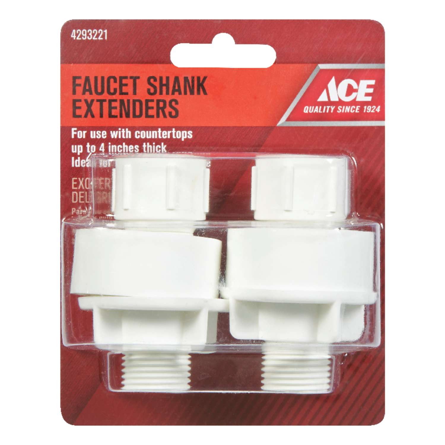 Ace Plastic Faucet Shank Extender 1/2 in. For Universal Ace Hardware