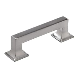 Hickory Hardware Studio Art Deco Bar Cabinet Pull 3 in. Satin Nickel Silver 1 pk