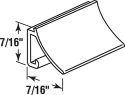 Prime-Line Black Vinyl Screen Retainer Spline 72 in. L 1 pk