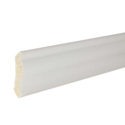 Inteplast Building Products 7/16 in. H X 2-1/8 in. W X 8 ft. L Prefinished White Polystyrene Trim